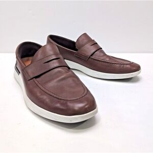 Wolf & Shepherd Crossover Penny Loafer Mens 13 M Brown Leather Shoes Portugal